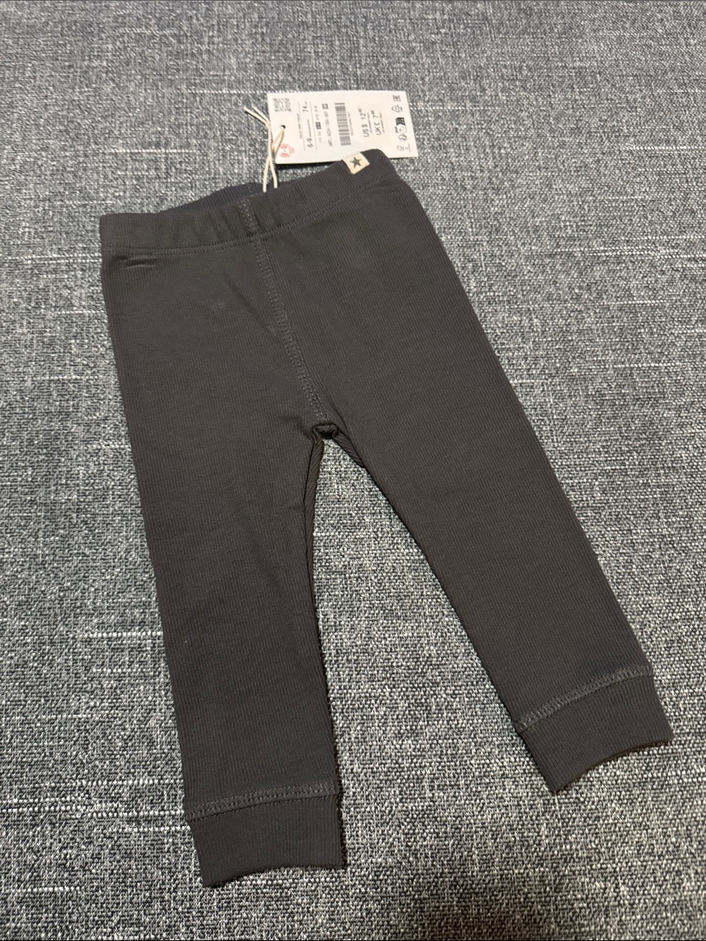 Black Ribbed Baby/Toddler Leggings
